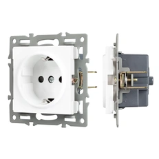 Изображение Механизм электрической розетки SCT-MEU1-PL-WH (250V, 16A) (Arlight, -)