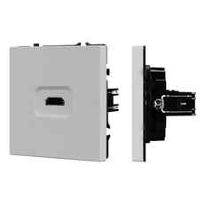 Изображение Розетка HDMI Arlight NOBE, никель soft-touch 061845(1)