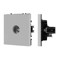 Изображение Розетка ТВ Arlight NOBE, никель soft-touch 061896(1)
