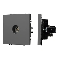 Изображение Розетка ТВ Arlight NOBE, серый базальт soft-touch 054295(1)