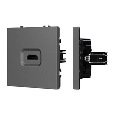 Изображение Розетка HDMI Arlight NOBE, серый базальт soft-touch 061844(1)