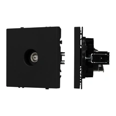 Изображение Розетка ТВ Arlight NOBE, черный оникс soft-touch 054293(1)