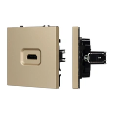 Изображение Розетка HDMI Arlight NOBE, золотой песок soft-touch 061843(1)